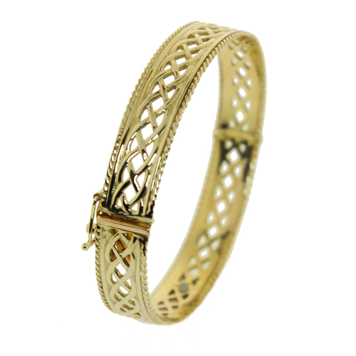9ct Gold Celtic knot Bangle GCB3 - Inisor Jewellery, Cookstown ...